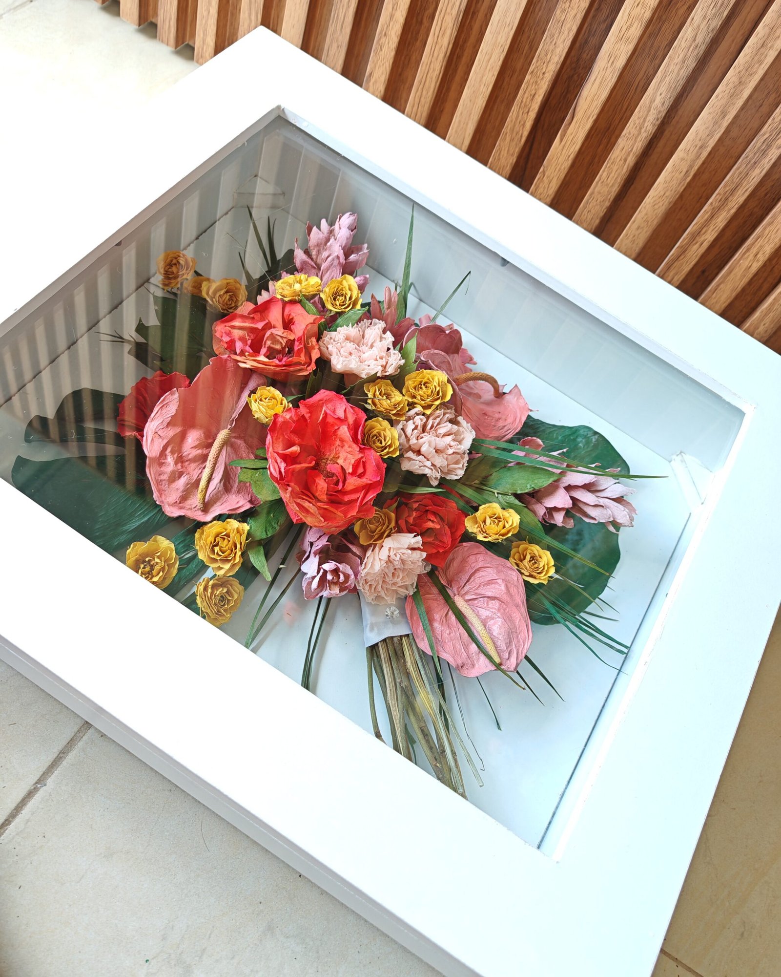 3d preserved flowers box